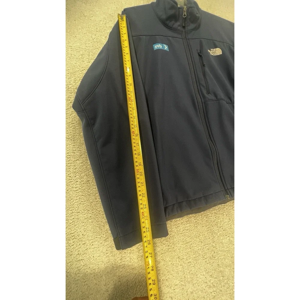 The North Face Jacket Mens XL Apex Bionic Softshell Navy Silicon Valley Bank EUC